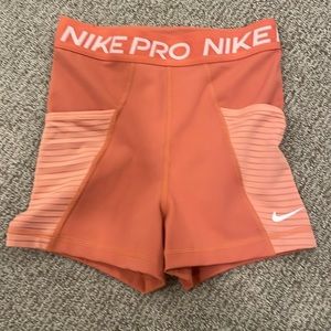 Orange women’s biker shorts